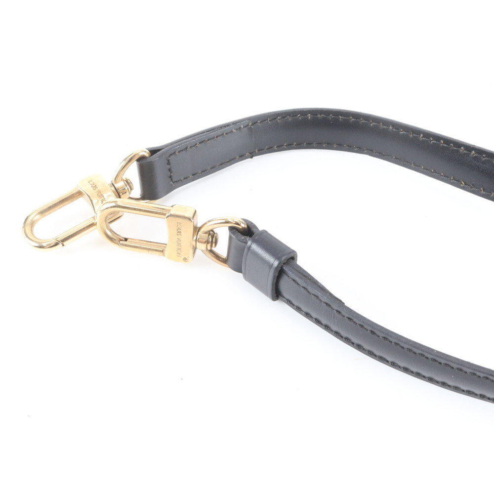 Excellent condition Louis Vuitton leather shoulder strap for handbag, black, ... - Picture 5 of 7
